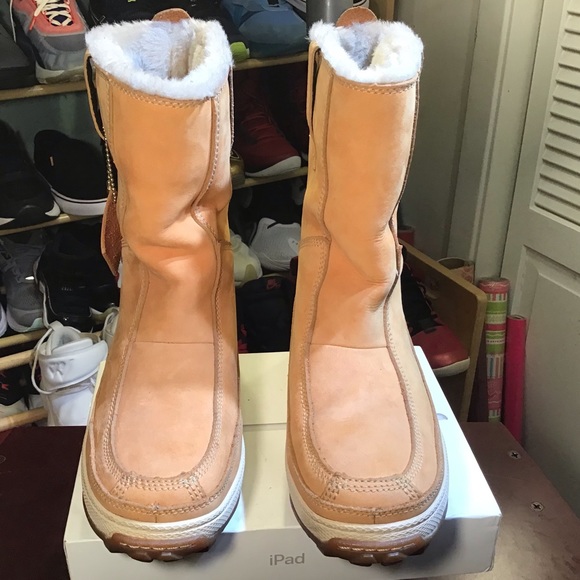 Timberland Shoes | Timberland Mukluk Women's Snow Boot Fleece. | Color: Orange | Size: 6 M | Mirlaine678's Closet